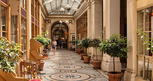 Le Passage des Panoramas, l’une des galeries couvertes de Paris