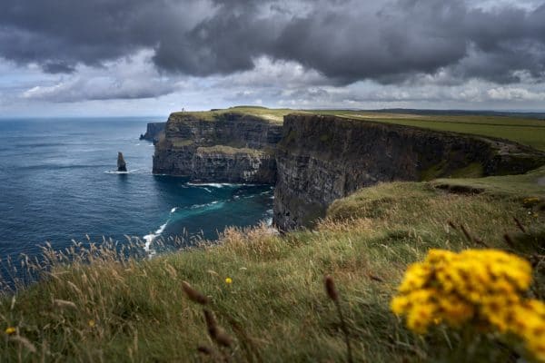 Falaises de Moher en Irlande, panorama côtier sauvage face à l’océan Atlantique.
