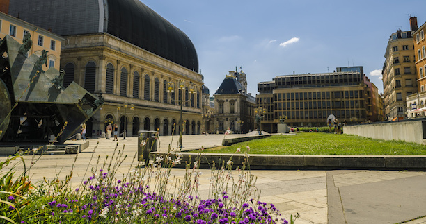 Place de la Comédie à Lyon, face à l’Opéra de Lyon