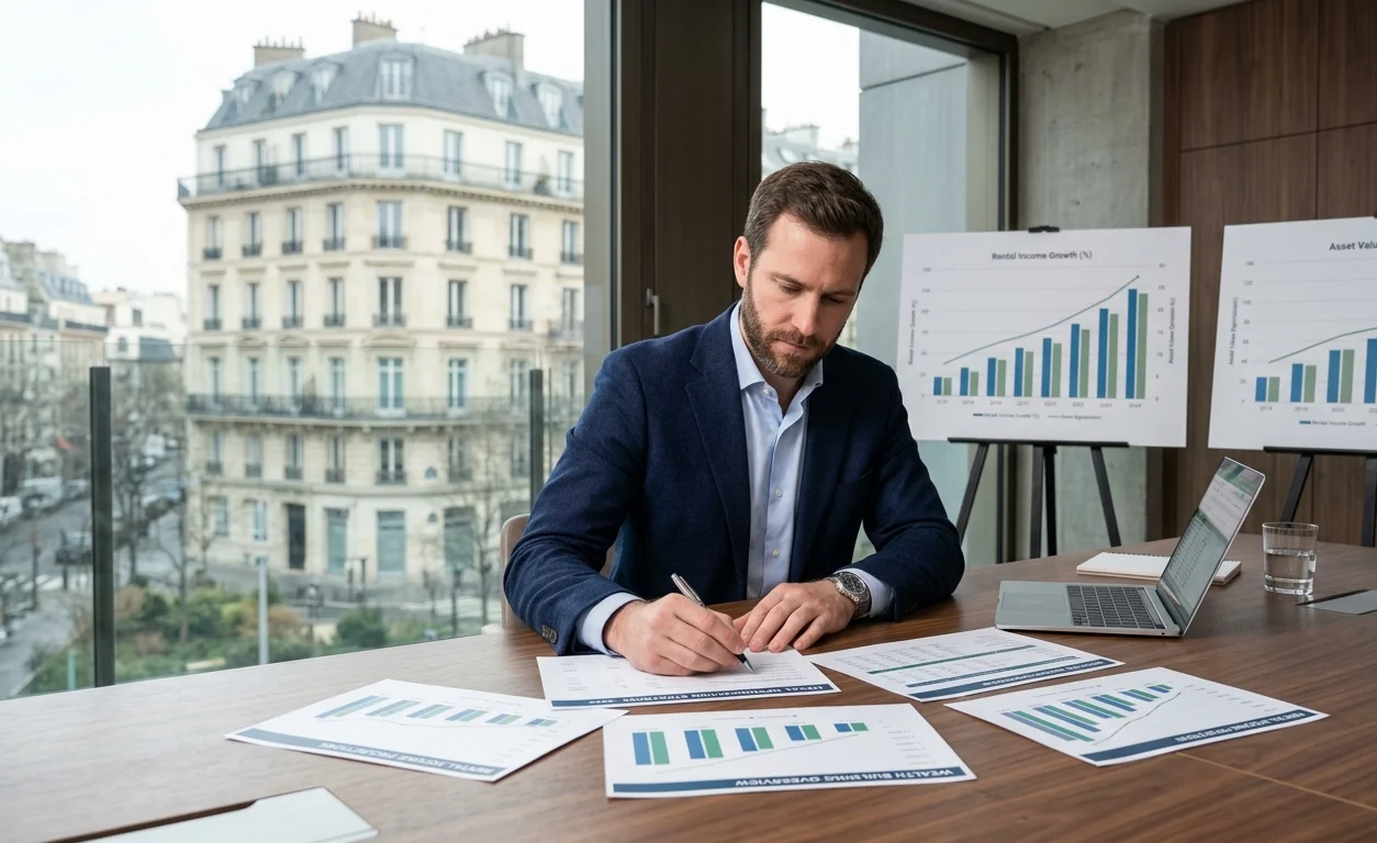 Un expatrié qui réalise le calcul son taux d'imposition des revenus fonciers