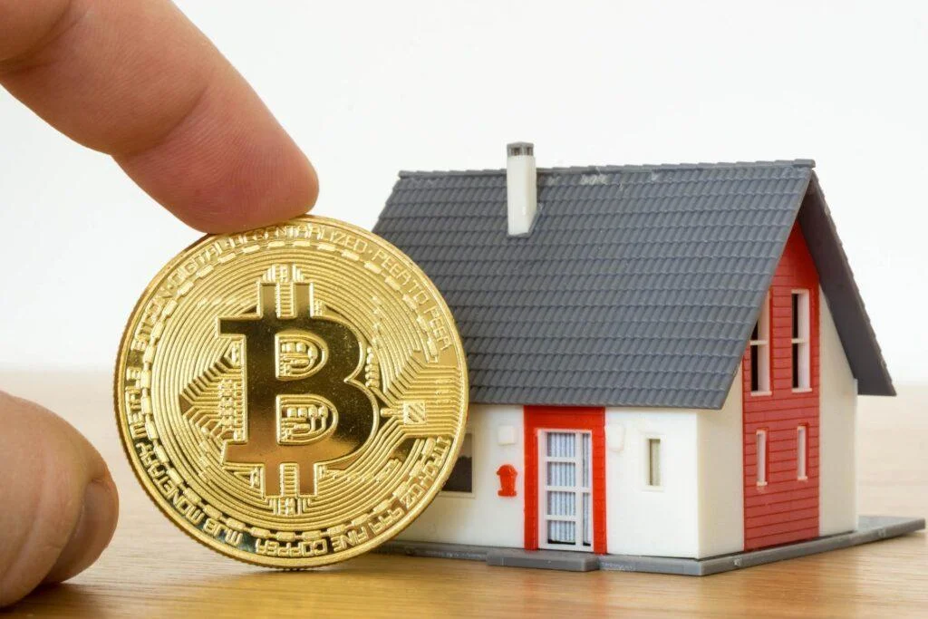 Image montrant la possibilité d'acquérir un bien immobilier en France avec du bitcoin
