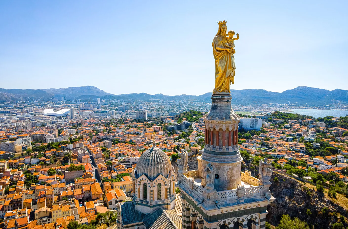 Vue aérienne d’un quartier de Marseille idéal pour investissement locatif