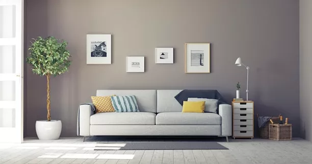 Un salon moderne avec une belle harmonie de couleurs