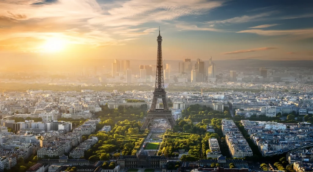 La ville de Paris sous sa meilleure angle, montrant à quel point c'est une excellente ville en matière d'investissement locatif
